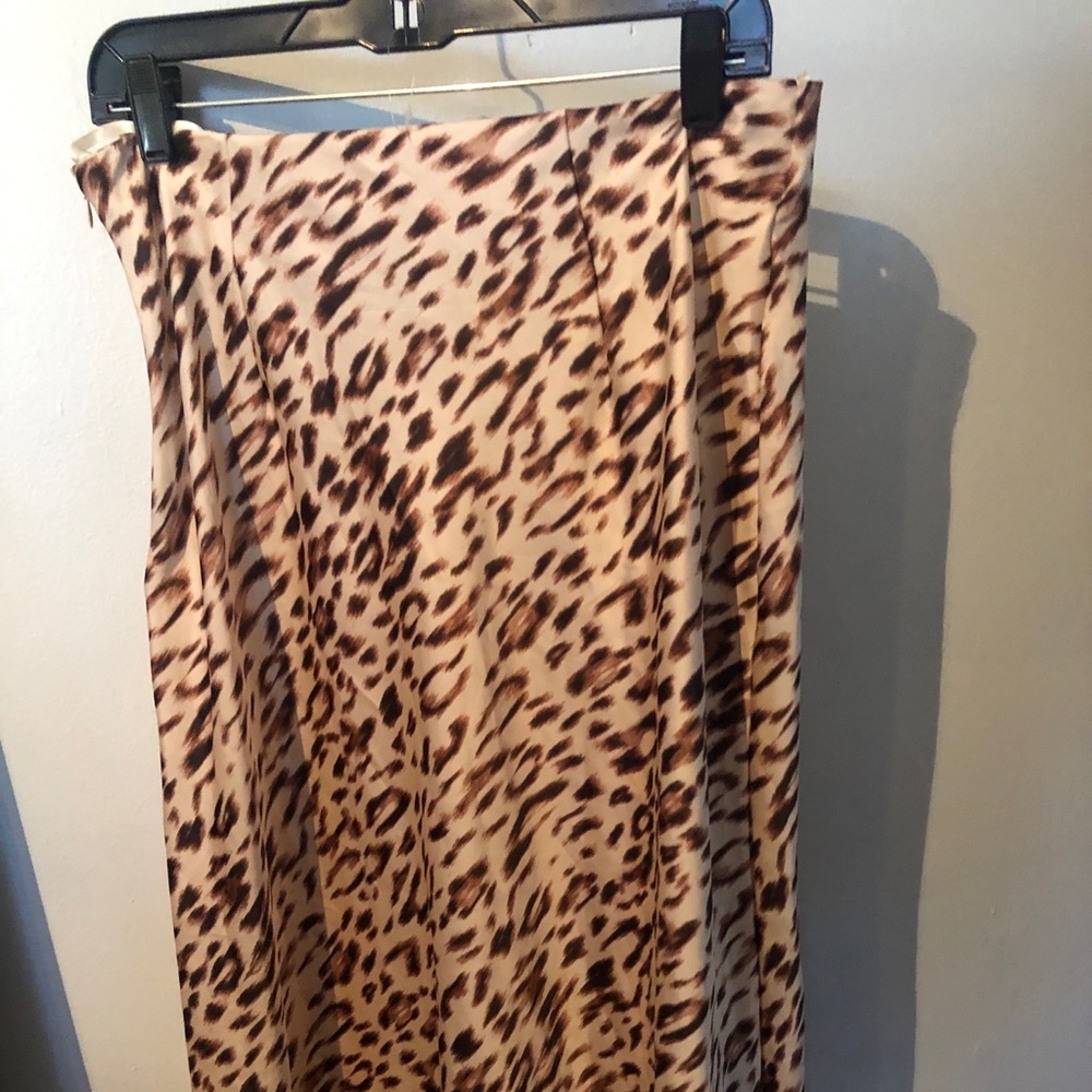 American Eagle Midi Cheetah Print Skirt